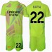 Arsenal David Raya #22 Keeper Hjemmedraktsett Barn 2024-25 Kortermet (+ Korte bukser)